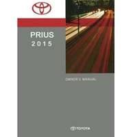 2015 Toyota Prius Owner Operator User Guide Manual