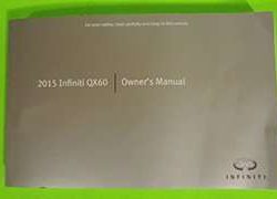 2015 Infiniti QX60 Owner's Operator Manual User Guide
