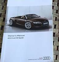 2015 Audi R8  Spyder Owner's Manual