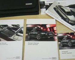 2015 Audi RS& Sportback Owner's Manual Set