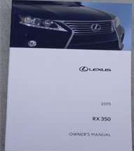 2015 Lexus RX350 Owner Operator User Guide Manual