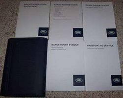 2015 Land Rover Range Rover Evoque Owner's Operator Manual User Guide Set