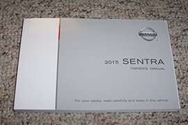 2015 Nissan Sentra Owner's Operator Manual User Guide