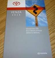 2015 Toyota Venza Navigation System Owner's Manual