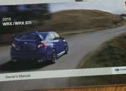 2015 Subaru Impreza WRX Sti Owner's Manual