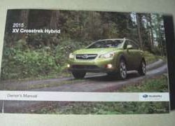 2015 Subaru XV Crosstrek Hybrid Owner's Manual
