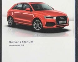2016 Audi Q3 Owner's Manual