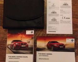 2016 BMW 228i, 228i xDrive 2-Series Coupe Owner's Manual Set