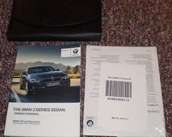 2016 BMW 320i, 328i, 328d, 330e, 340i 3-Series Including xDrive Sedan Owner's Operator Manual User Guide Set