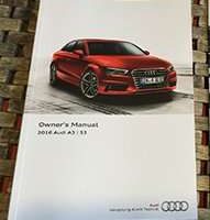 2016 Audi A3 & S3 Sedan Owner Operator User Guide Manual