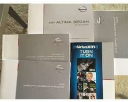 2016 Nissan Altima Sedan Owner's Manual Set