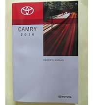 2016 Toyota Camry Owner Operator User Guide Manual