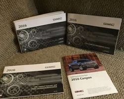 2016 GMC Canyon Owner's Operator Manual User Guide Set