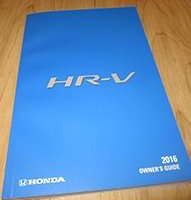 2016 Honda HR-V Owner Operator User Guide Manual