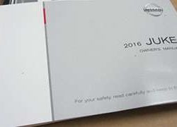 2016 Nissan Juke Owner Operator User Guide Manual