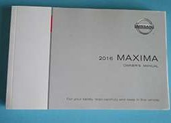2016 Nissan Maxima Owner's Manual