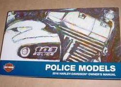 2016 Harley Davidson Police Models Owner's Manual