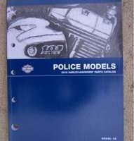 2016 Harley Davidson Police Models Parts Catalog