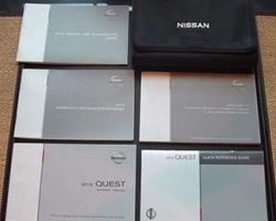 2016 Nissan Quest Owner's Manual Set