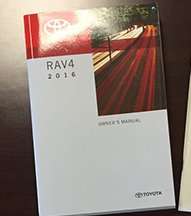 2016 Toyota Rav4 Owner's Operator Manual User Guide