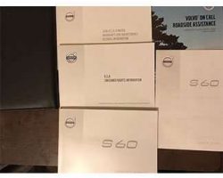 2016 Volvo S60 Owner's Manual Set