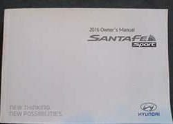2016 Hyundai Santa Fe Sport Owner's Manual