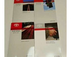 2016 Toyota Sienna Owner's Manual Set