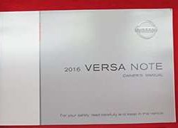 2016 Nissan Versa Note Owner's Manual