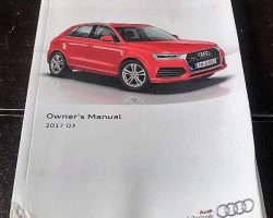 2017 Audi Q3 Owner's Manual