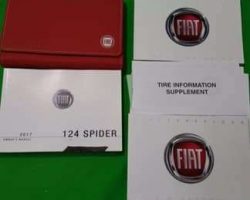 2017 Fiat 124 Spider Owner's Operator Manual User Guide Set