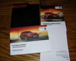 2017 BMW 230i 2 Series Coupe Owner's Manual Set