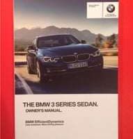 2017 BMW 320i, 328i, 330i & 340i 3 Series Sedan Owner's Manual