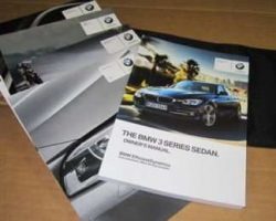 2017 BMW 320i, 328d, 330i & 340i 3 Series Sedan Owner's Manual Set