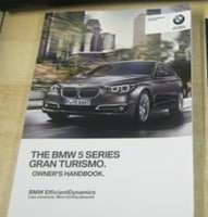 2017 BMW 535i & 550i 5 Series Gran Turismo Owner's Manual