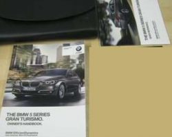 2017 BMW 535i & 550i 5-Series Gran Turismo Owner's Manual Set