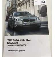2017 BMW 530i & 540i 5-Series Sedan Owner's Manual