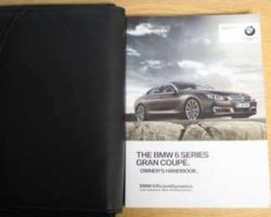 2017 BMW 640i & 650i 6 Series Gran Coupe Owner's Manual Set