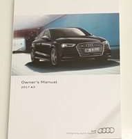 2017 Audi A3, S3 & RS3 Owner's Manual