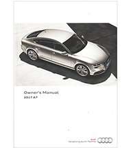 2017 Audi A7, S7 & RS7 Owner's Manual