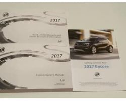 2017 Buick Encore Owner's Operator Manual User Guide Set