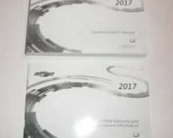 2017 Chevrolet Express Owner's Manual Set