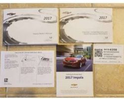 2017 Chevrolet Impala Owner's Operator Manual User Guide Set