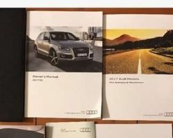 2017 Audi Q5 & SQ5 Owner's Manual Set
