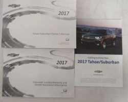 2017 Chevrolet Tahoe & Suburban Owner's Operator Manual User Guide Set