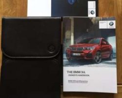 2017 BMW X4 Owner's Manual Set
