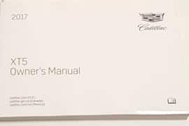 2017 Cadillac XT5 Owner's Operator Manual User Guide