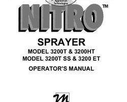 Operator's Manual for New Holland Sprayers model Nitro 3200ET