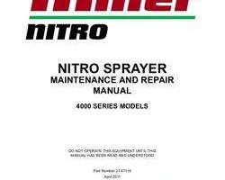 Service Manual for New Holland Sprayers model 4275