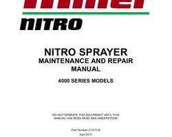 Service Manual for New Holland Sprayers model 4215HT