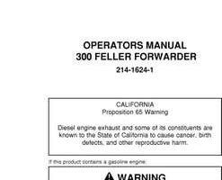 Operators Manuals for Timberjack model 330 Forwarders